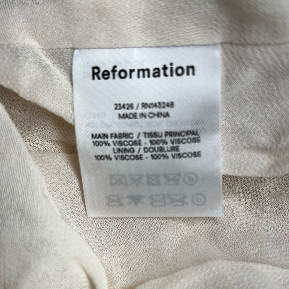 Reformation Floral Green Dress Size 3X - Picture 12 of 14